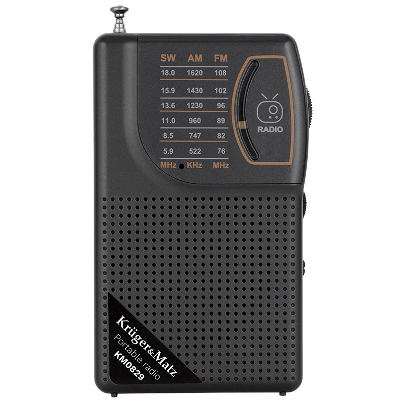 Radio portabil analog cu benzi AM, FM și SW Kruger Matz KM0829