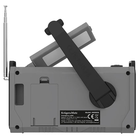 Radio multifuncțional solar cu lanternă și powerbank 10000 mAh Kruger Matz KM0838