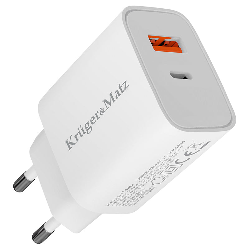 Încărcător retea GaN PD2.0 QC3.0 20W Kruger&Matz KM0854