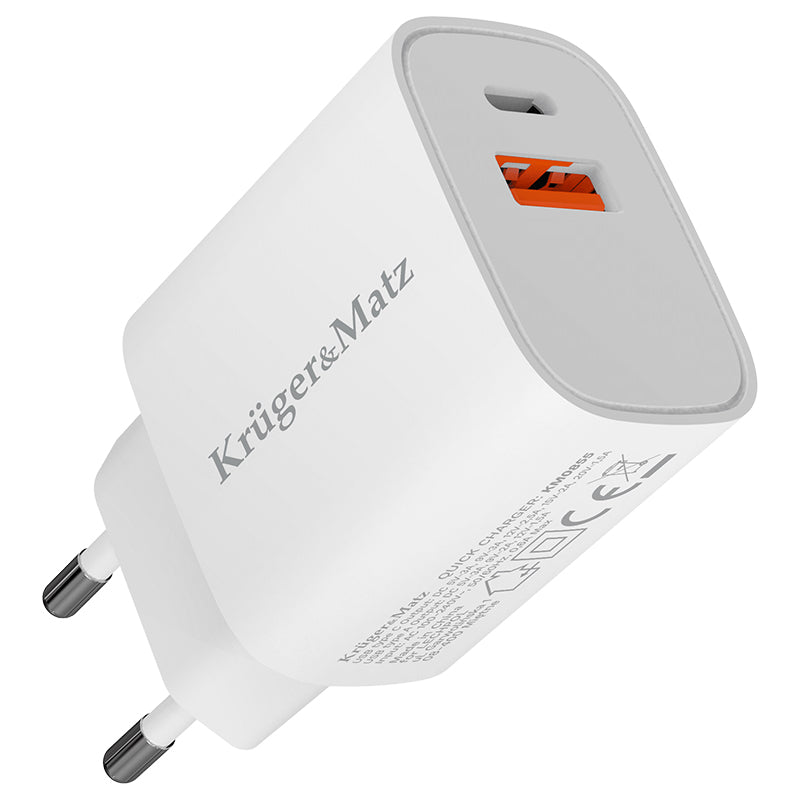 Încărcător retea GaN PD2.0 QC3.0 30W Kruger&Matz KM0855