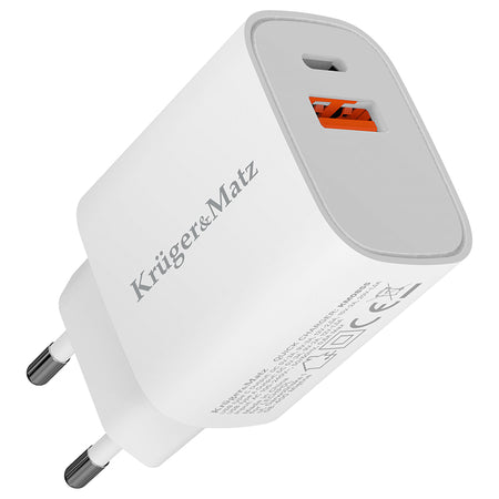Încărcător retea GaN PD2.0 QC3.0 30W Kruger&Matz KM0855