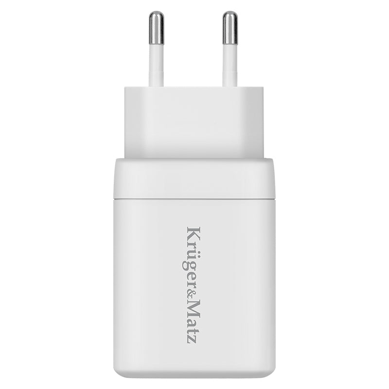 Încărcător rețea GaN 45W cu USB-C PD și USB-A QC Kruger Matz KM0856