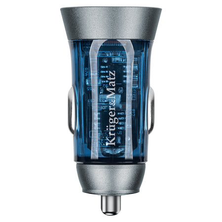 Încărcător auto cu USB-A și USB Type-C de 43 W cu încărcare rapidă QC și PD Kruger Matz KM0872