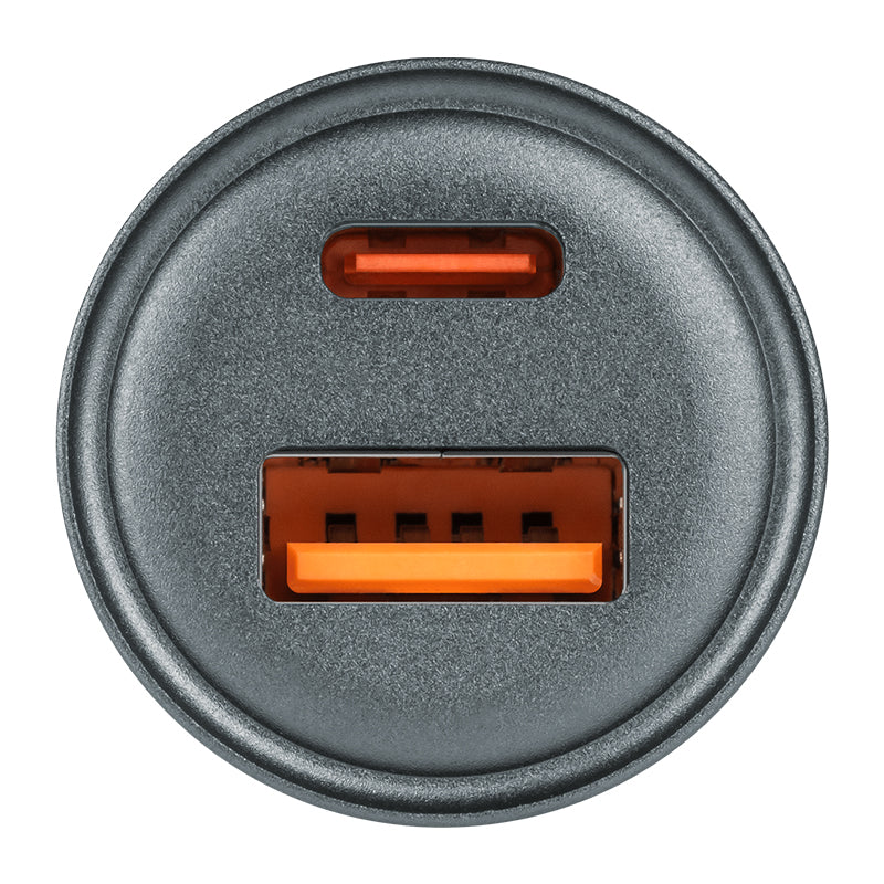 Încărcător auto cu USB-A și USB Type-C de 43 W cu încărcare rapidă QC și PD Kruger Matz KM0872
