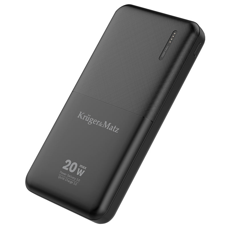 Baterie externă de 10.000 mAh Li-Poly cu QC și PD Kruger Matz KM0904