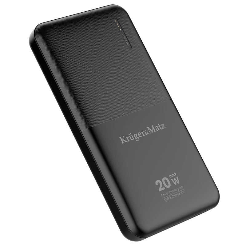 Baterie externă de 10.000 mAh Li-Poly cu QC și PD Kruger Matz KM0904