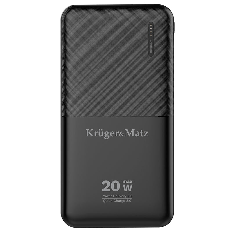 Baterie externă de 10.000 mAh Li-Poly cu QC și PD Kruger Matz KM0904