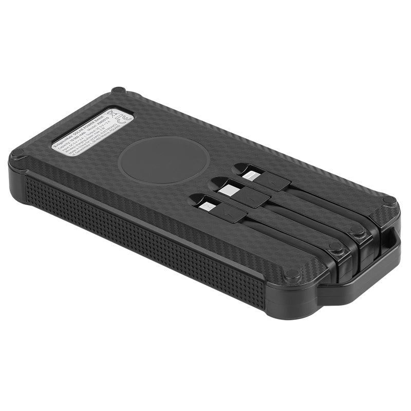 Baterie externă solară cu încărcare fără fir de 10000 mAh Kruger Matz KM0910