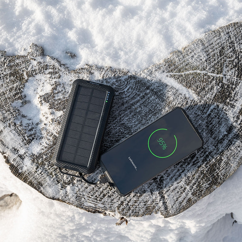 Baterie externă solară cu încărcare fără fir de 10000 mAh Kruger Matz KM0910