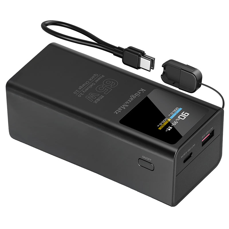 Baterie externă 20000 mAh Li-ion 65 W cu încărcare rapidă PD și QC Kruger Matz KM0914