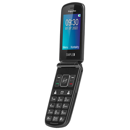 Telefon mobil GSM cu clapetă pentru seniori cu buton SOS și Dual SIM Kruger Matz KM0929.1