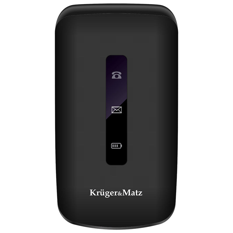 Telefon mobil GSM cu clapetă pentru seniori cu buton SOS și Dual SIM Kruger Matz KM0929.1