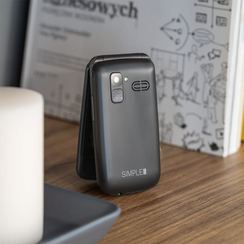 Telefon mobil GSM cu clapetă pentru seniori cu buton SOS și Dual SIM Kruger Matz KM0929.1