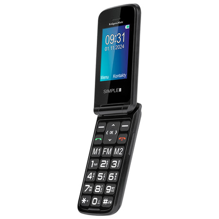 Telefon mobil GSM cu clapetă pentru seniori cu buton SOS Kruger Matz KM0931