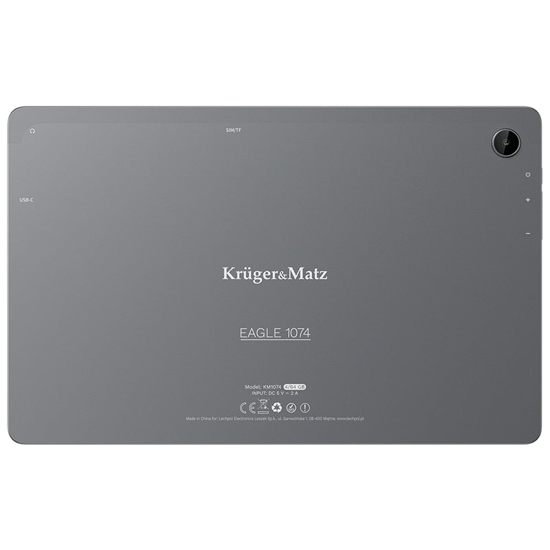 Tabletă LTE cu ecran IPS de 10,4″ și Android 13 cu 4 GB RAM și 64 GB stocare Kruger Matz KM1074