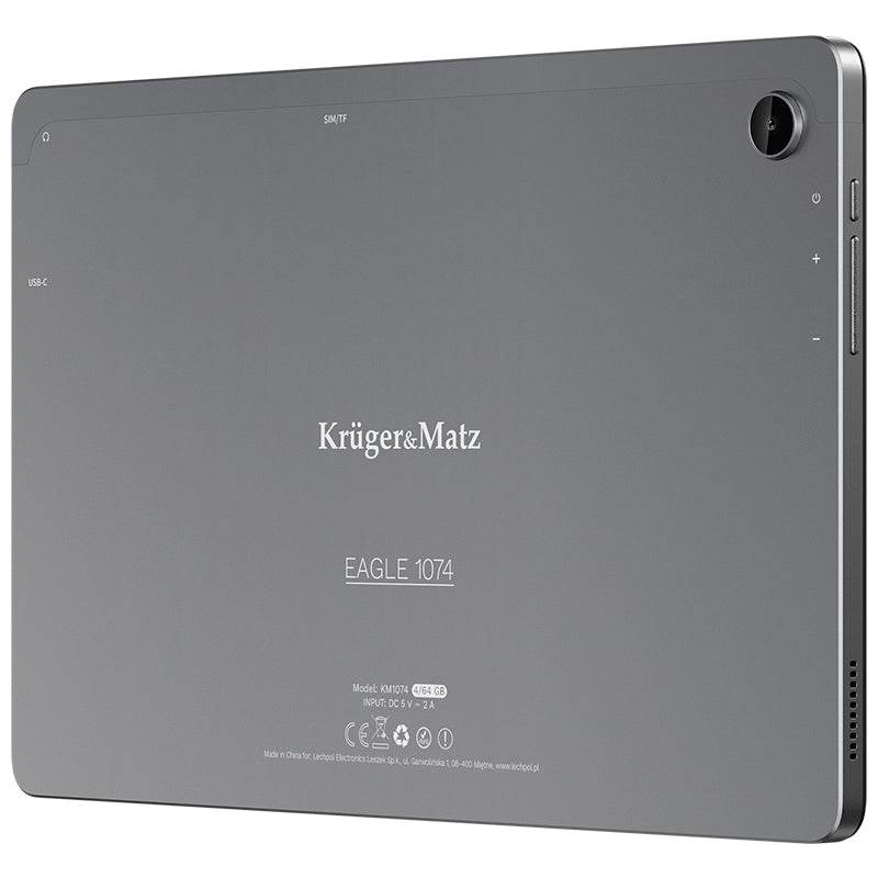 Tabletă LTE cu ecran IPS de 10,4″ și Android 13 cu 4 GB RAM și 64 GB stocare Kruger Matz KM1074