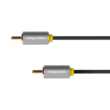 Cablu audio 1 x RCA tată - 1 x RCA tată de 1 m Kruger Matz KM1201