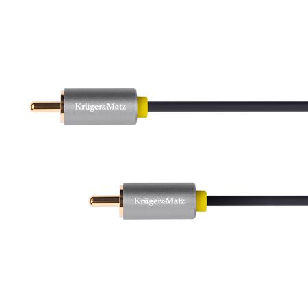 Cablu audio 1 x RCA tată - 1 x RCA tată de 1,8 m Kruger Matz KM1202