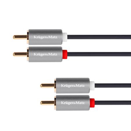 Cablu 2RCA - 2RCA 1m basic Kruger&Matz KM1213