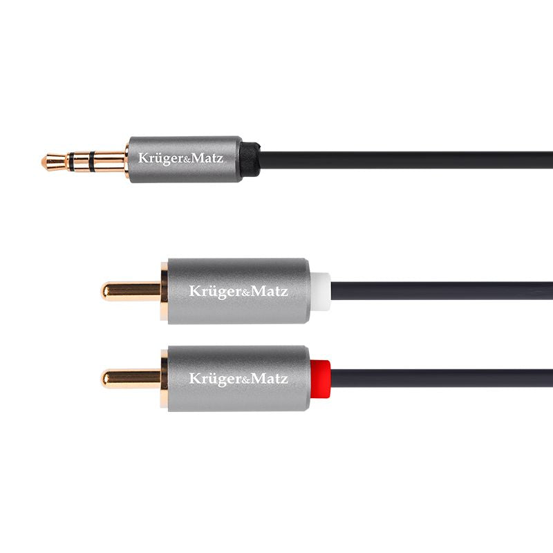 Cablu jack 3.5 - 2RCA 1m basic Kruger&Matz KM1218