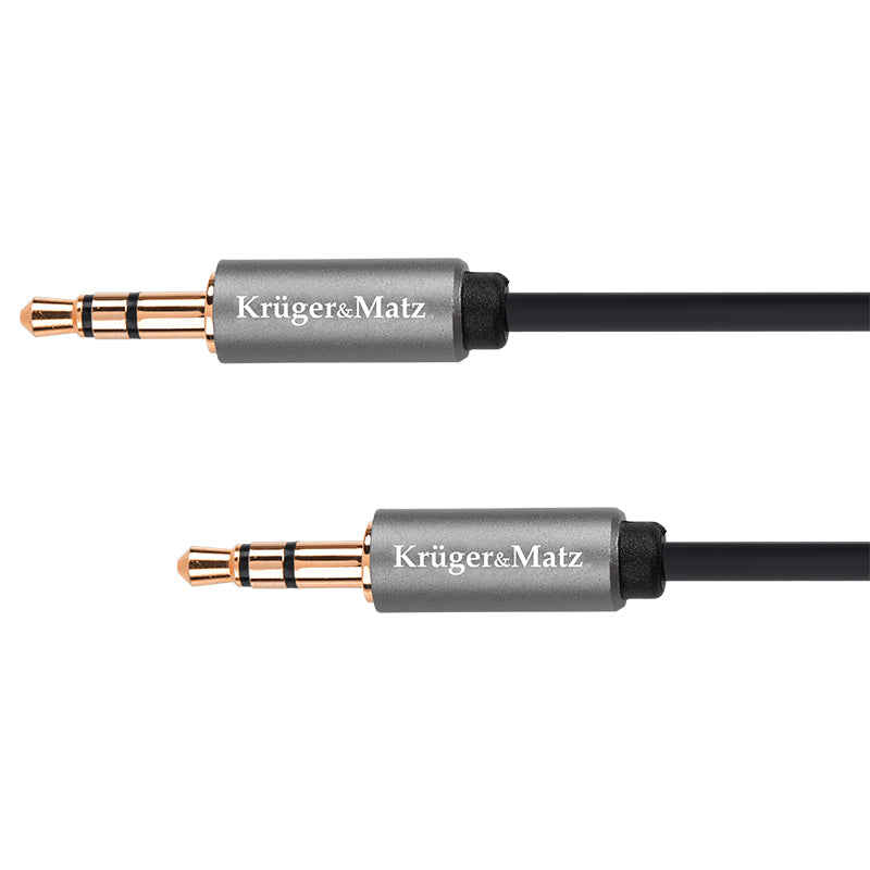 Cablu audio jack 3,5 mm stereo tată - tată de 1,8 m Kruger Matz KM1227