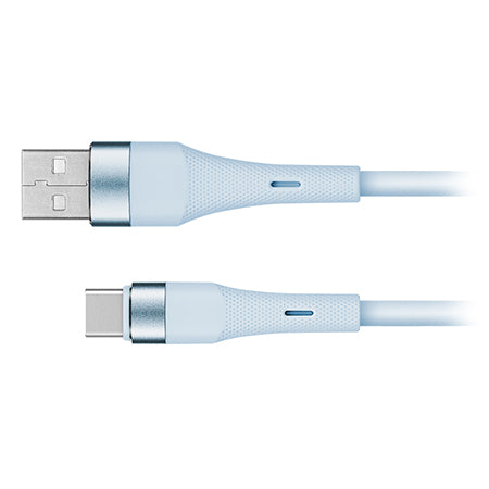 Cablu silicon USB - USB TypeC 1m basic Kruger&Matz KM1268-1BL
