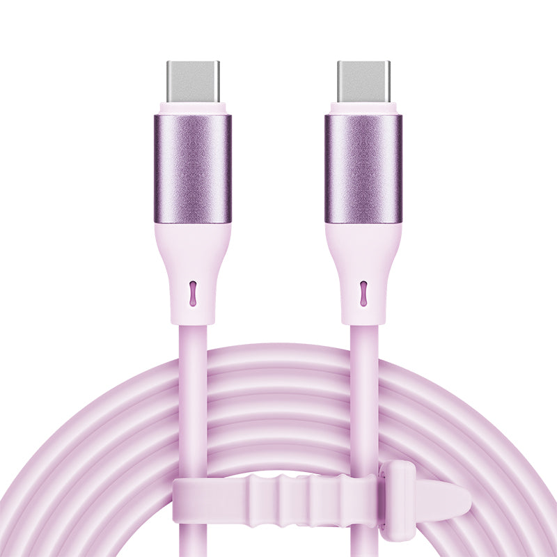Cablu silicon USB TypeC - USB TypeC 100W 1m basic Kruger&Matz KM1269-1P
