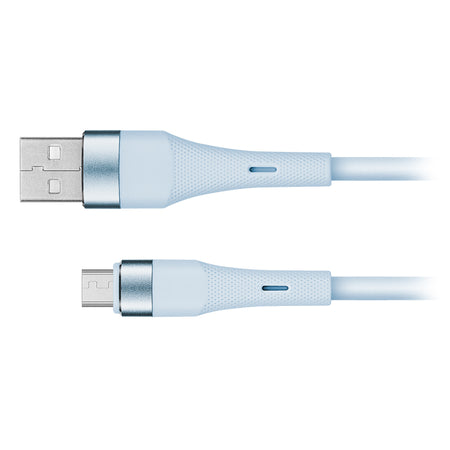 Cablu silicon USB - micro USB 1m basic Kruger&Matz KM1270-1BL