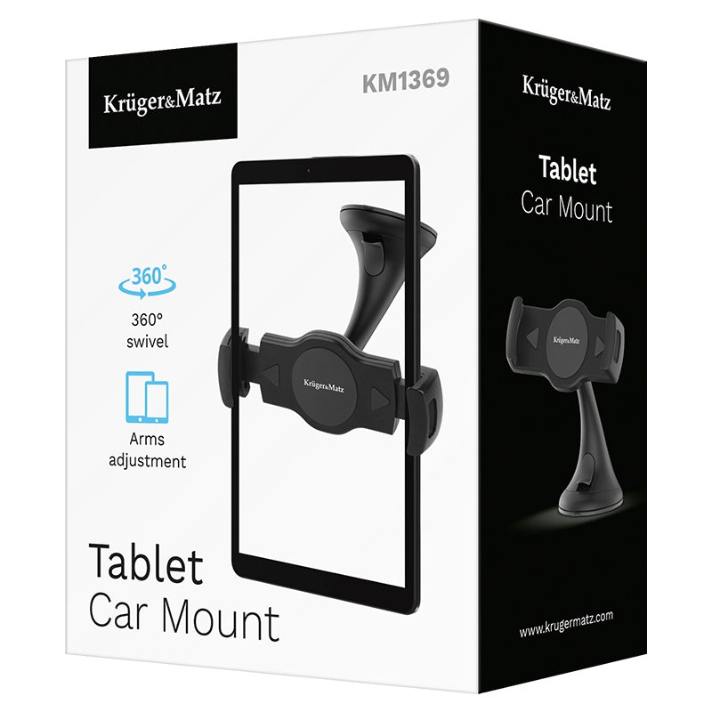 Suport auto universal pentru tablete, montare cu ventuză, Kruger Matz KM1369
