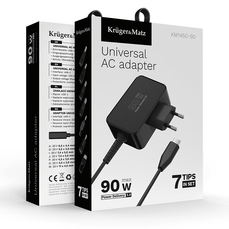 Alimentator universal 90W Power Delivery Kruger&Matz KM1450-90