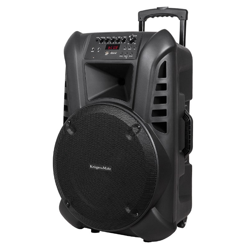 Boxă activă portabilă de 15 inchi cu microfoane fără fir UHF și Bluetooth Kruger Matz KM1715