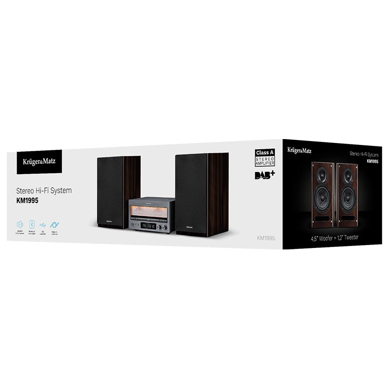 Sistem Hi-Fi cu CD, USB, Bluetooth, FM, DAB+, Kruger Matz KM1995