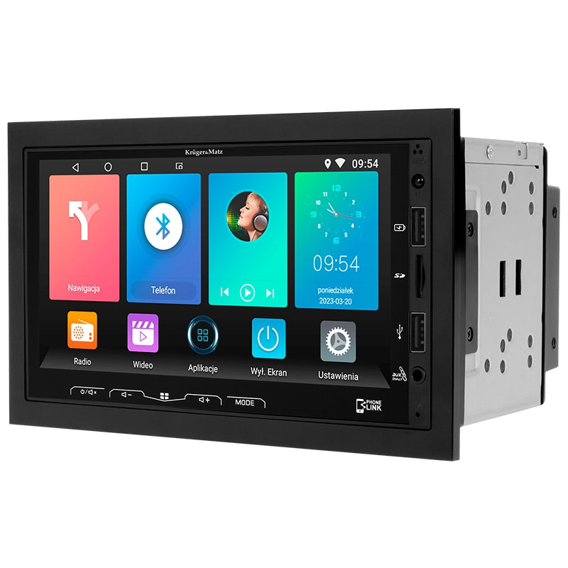 Player auto 2 DIN cu ecran tactil de 7 inch și Android 12 Kruger Matz KM2008
