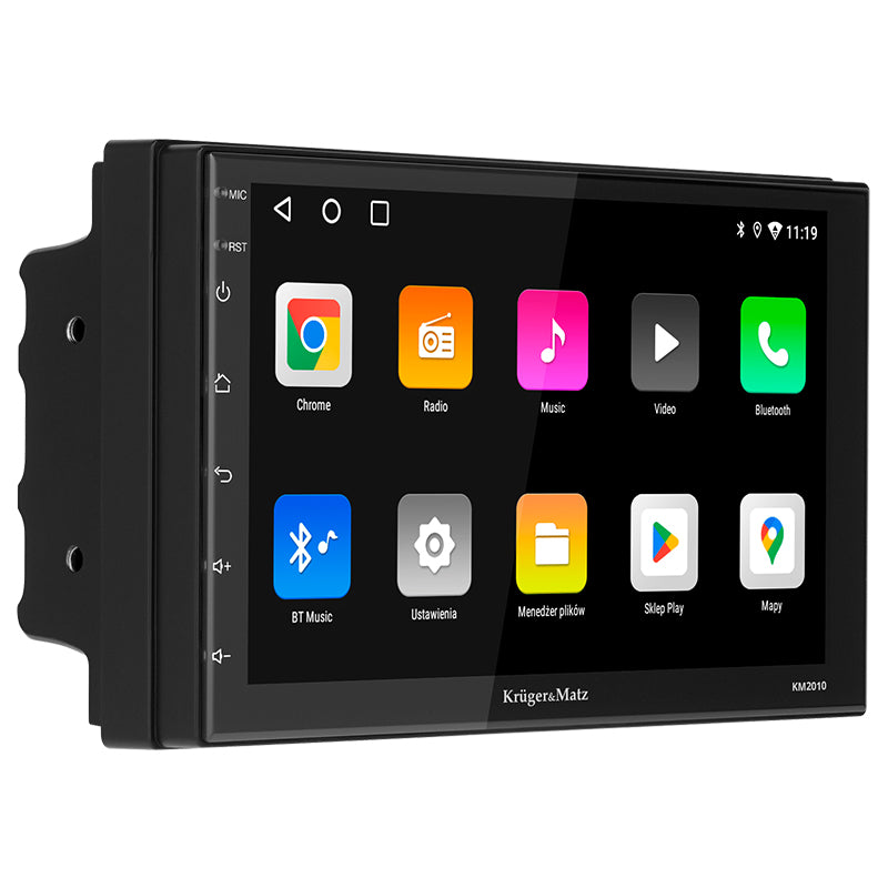 Player auto 2 DIN cu ecran tactil de 7" și Android 12 cu suport CarPlay și Android Auto Kruger Matz KM2010