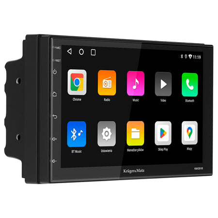 Player auto 2 DIN cu ecran tactil de 7" și Android 12 cu suport CarPlay și Android Auto Kruger Matz KM2010