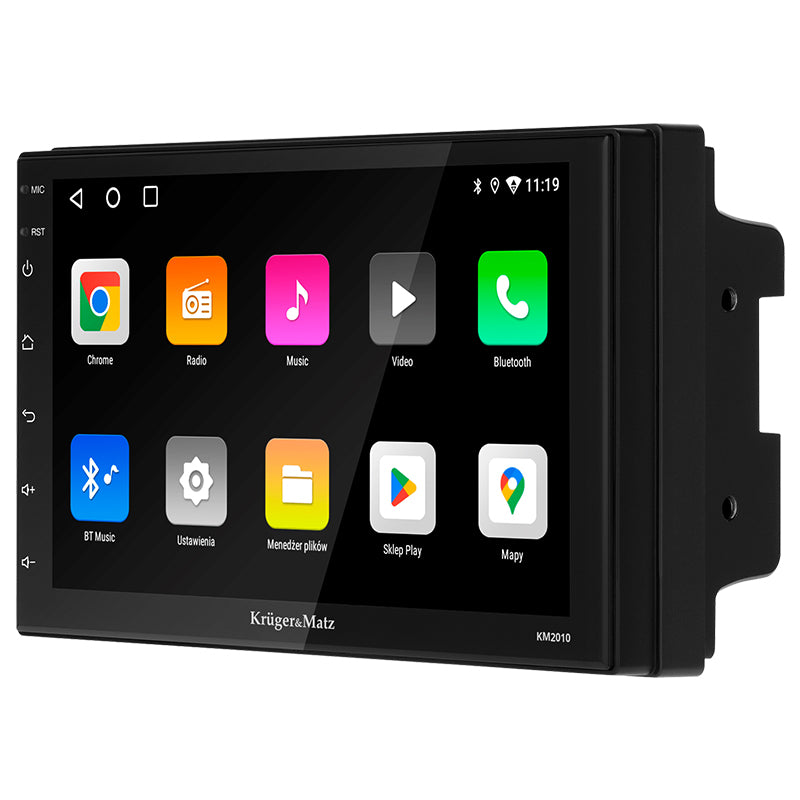 Player auto 2 DIN cu ecran tactil de 7" și Android 12 cu suport CarPlay și Android Auto Kruger Matz KM2010