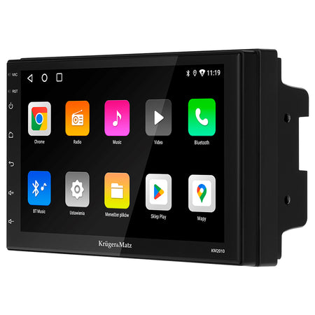Player auto 2 DIN cu ecran tactil de 7" și Android 12 cu suport CarPlay și Android Auto Kruger Matz KM2010