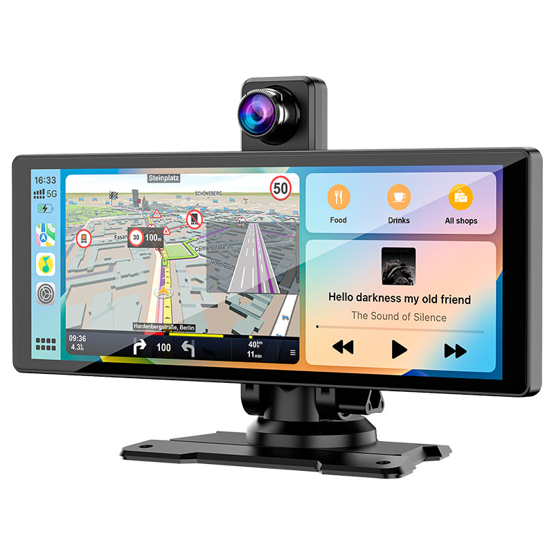 Stație multimedia auto cu ecran tactil de 9'', Android Auto și Apple CarPlay Kruger Matz KM2021