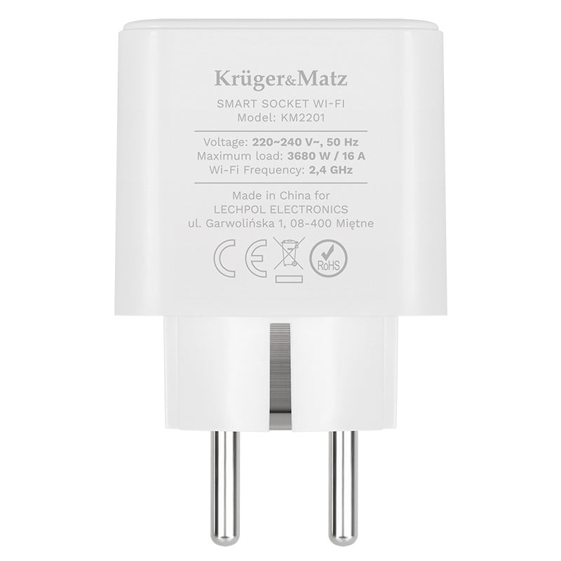 Priza smart WIFI connect P3 Tuya Kruger&Matz KM2201
