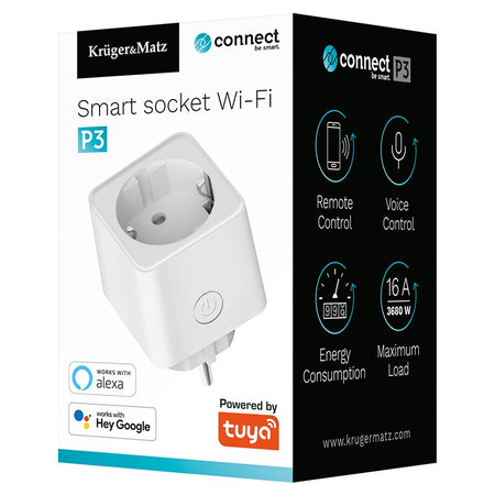Priza smart WIFI connect P3 Tuya Kruger&Matz KM2201