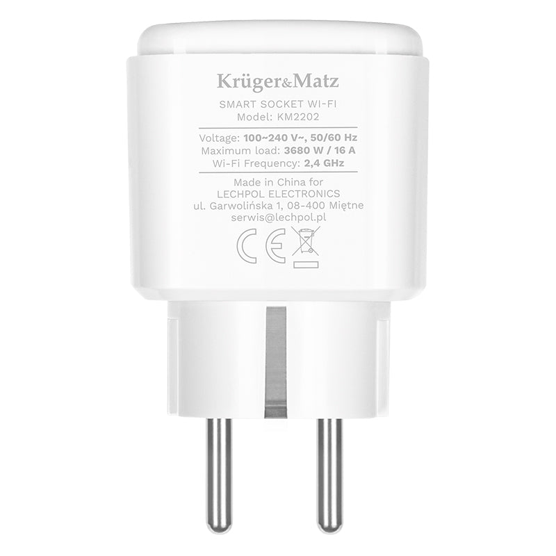 Priza smart WIFI connect P4 Tuya Kruger&Matz KM2202-W