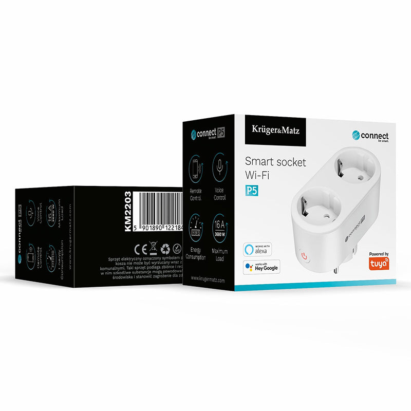 Priza smart WIFI connect P5 Tuya Kruger&Matz KM2203