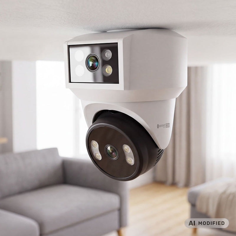 Cameră WiFi cu obiectiv dublu Full HD 1080p, IP65 și aplicație Tuya Kruger Matz KM2221