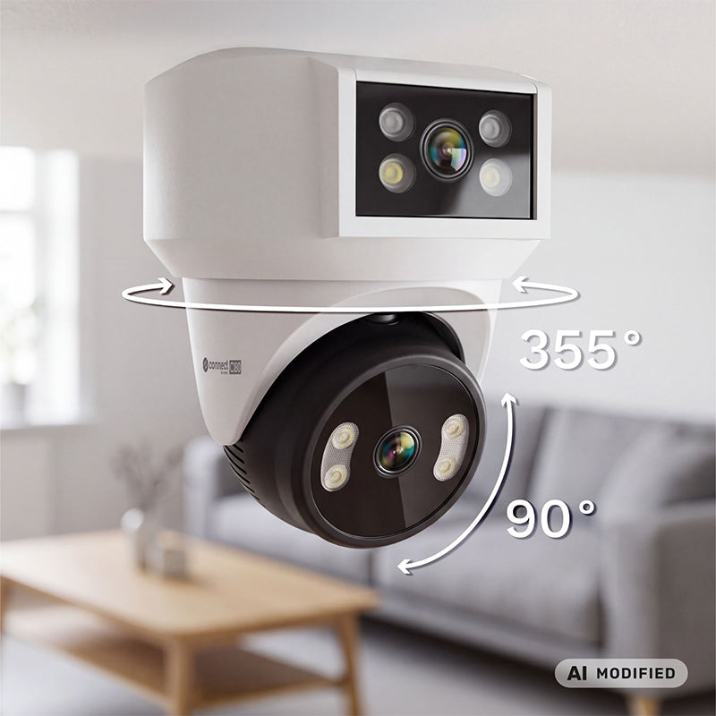 Cameră WiFi cu obiectiv dublu Full HD 1080p, IP65 și aplicație Tuya Kruger Matz KM2221