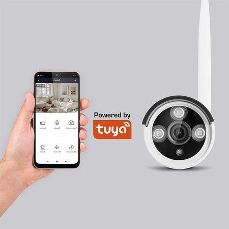 Kit supraveghere video Wi-Fi 6 cu NVR și 4 camere 1080p Tuya Kruger Matz KM2240-1