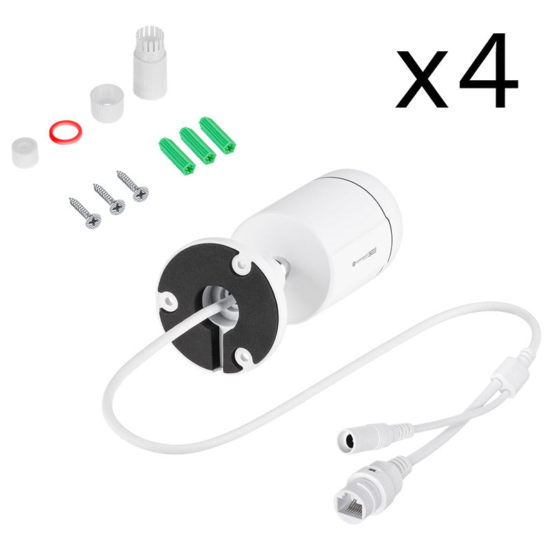 Kit supraveghere WiFi Tuya C300 cu 4 camere IP ONVIF Kruger Matz KM2242