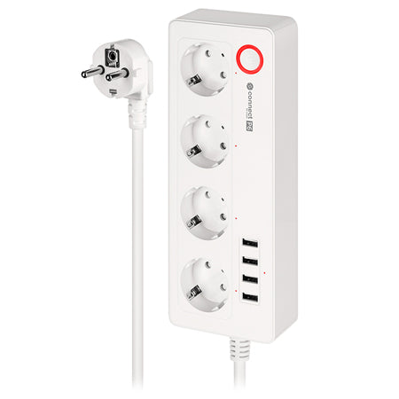 Prelungitor smart 4 prize Schuko, 4 USB, Connect P6 Tuya Kruger Matz KM2250