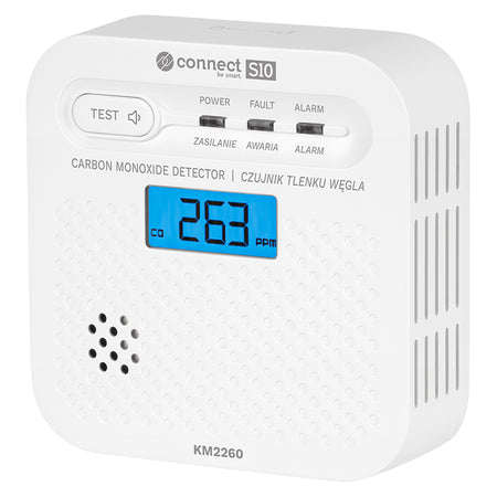 Senzor monoxid de carbon Wi-Fi, LCD, notificare Tuya, Kruger Matz KM2260