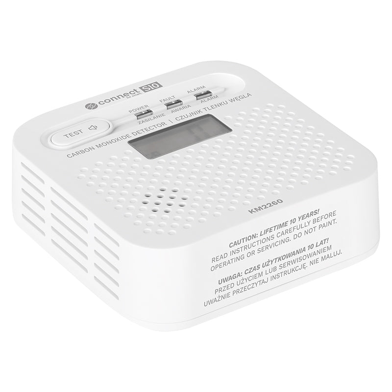 Senzor monoxid de carbon Wi-Fi, LCD, notificare Tuya, Kruger Matz KM2260