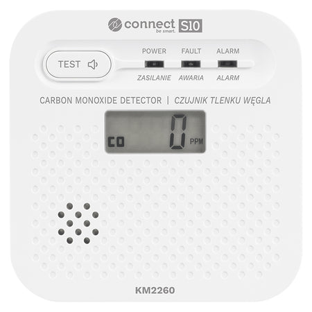 Senzor monoxid de carbon Wi-Fi, LCD, notificare Tuya, Kruger Matz KM2260